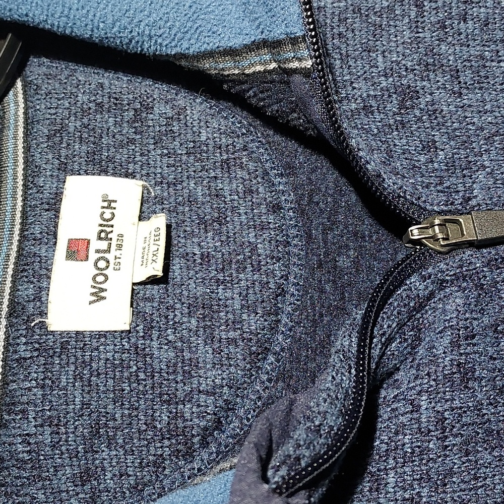 Woolrich half zip 100% polyester men's pullover size XXL - Picture 5 of 6
